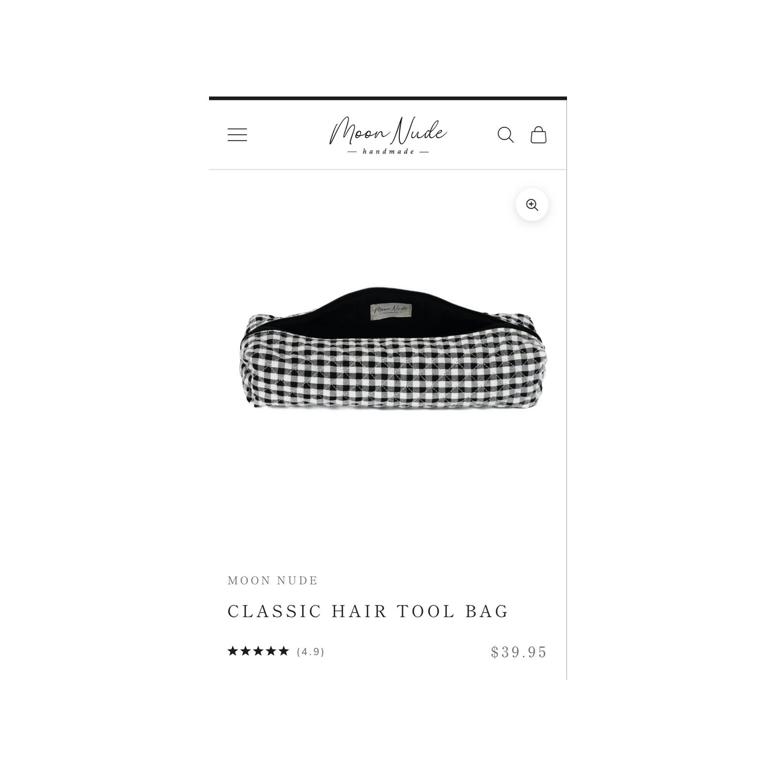 Moon Nude Classic Hair Tool Bag Nwt — image 2 of 5